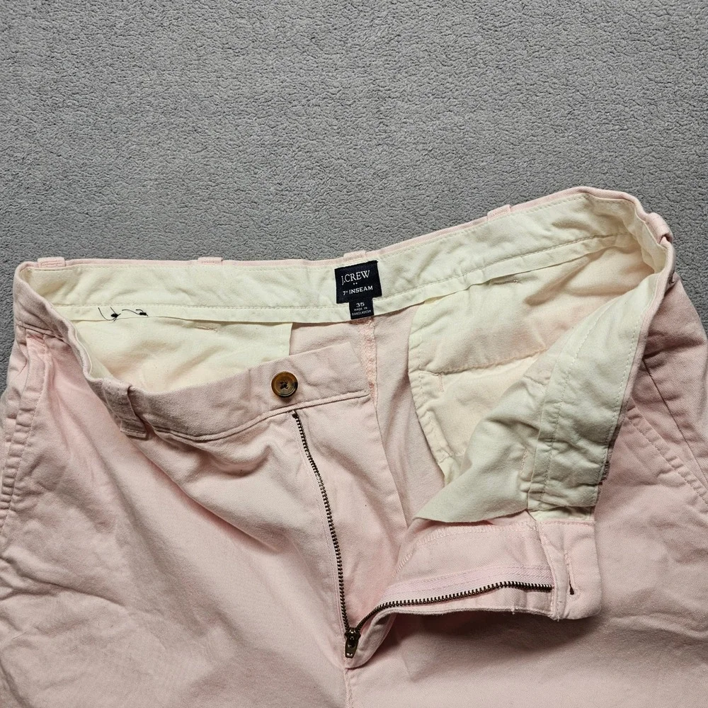 J.Crew‎ Mens 7 Inch Inseam Re-Imagined Chino Shorts Pink Size 35